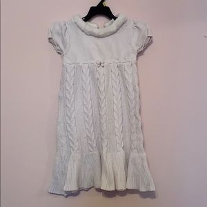 Girls Gymboree White Holiday Sweater Dress